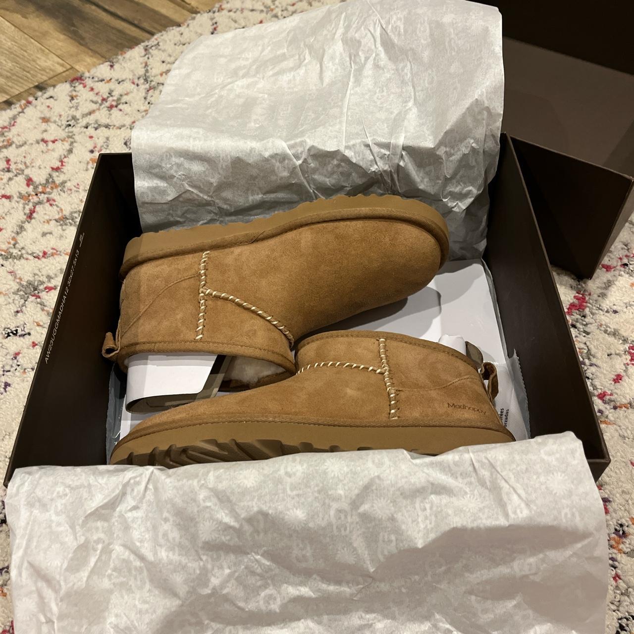 UGG X MADHAPPY ULTRA MINI UGGS CHESTNUT WOMENS size... - Depop