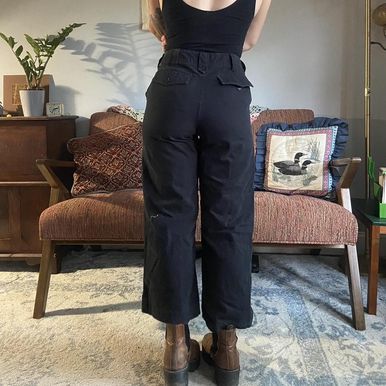Black wide leg pants! These pants are a child’s... - Depop
