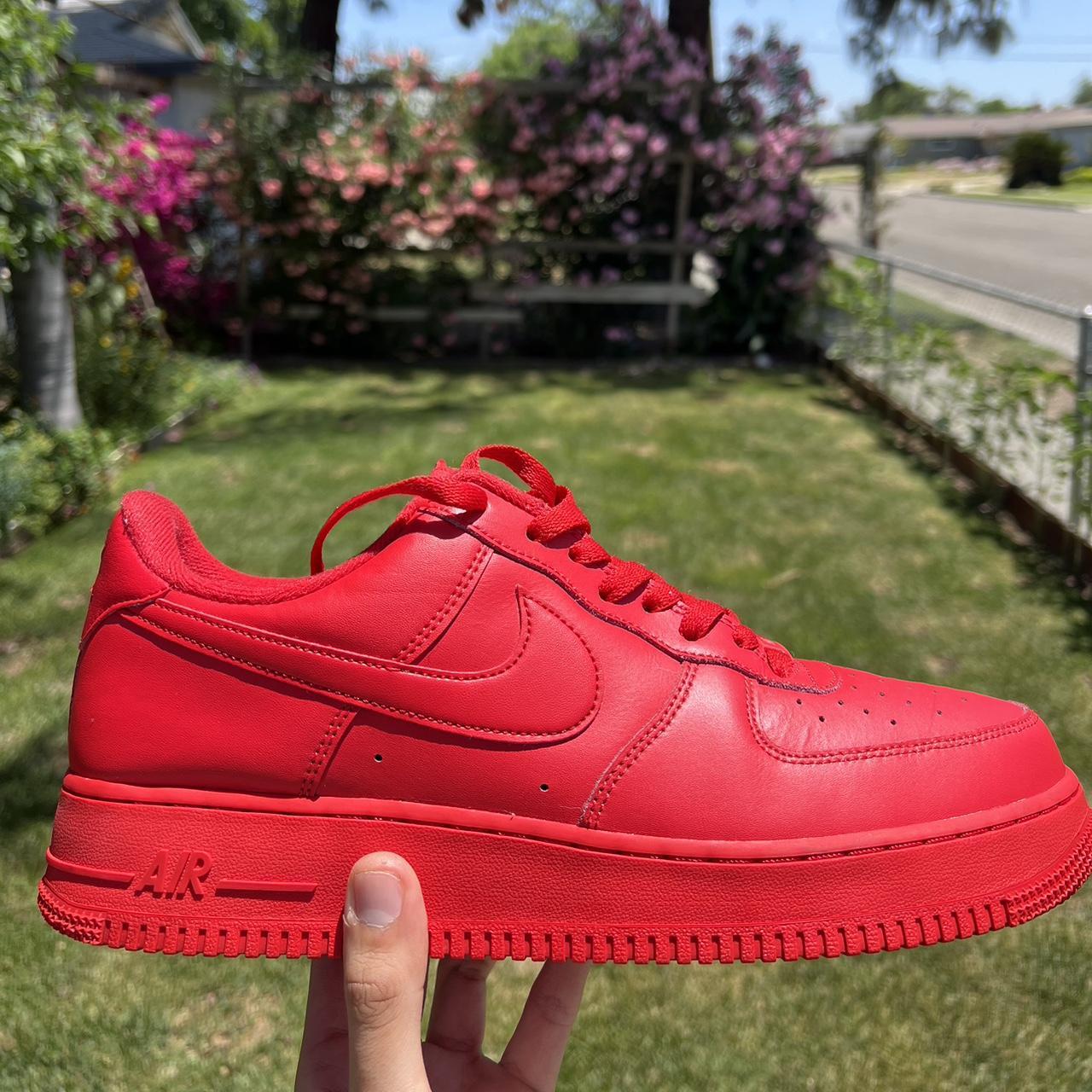 Nike red af1 best sale