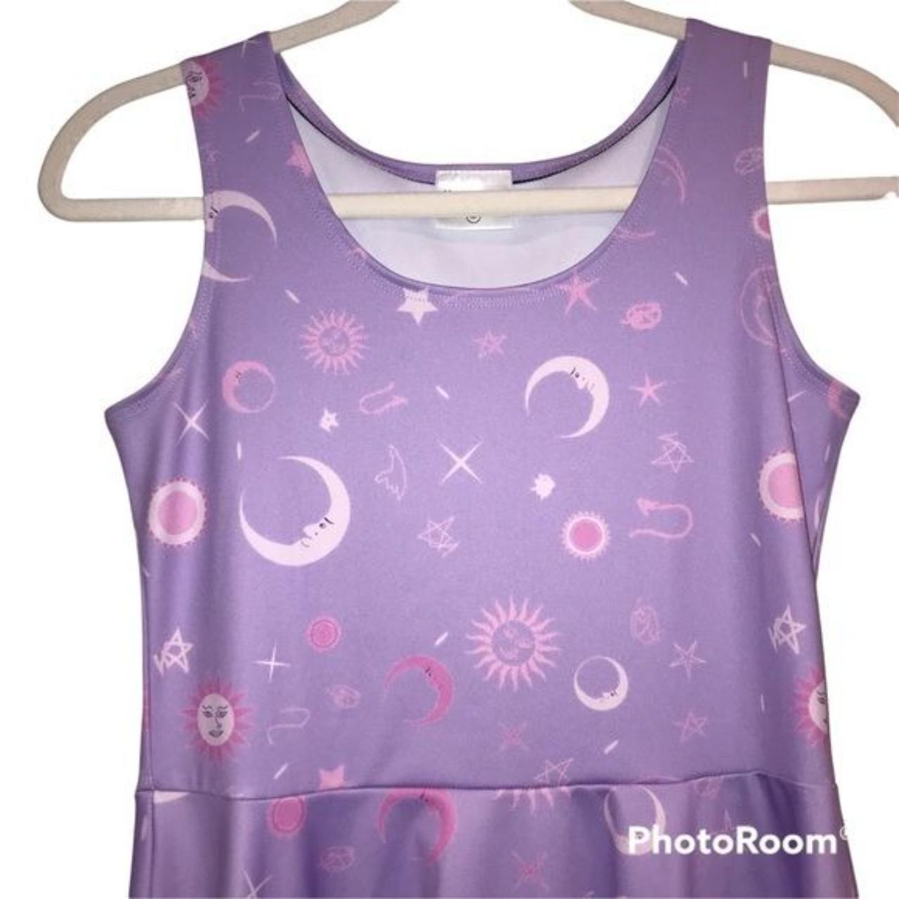 Fun Bright Purple Tank Skater Style Tank Dress Sun... Depop