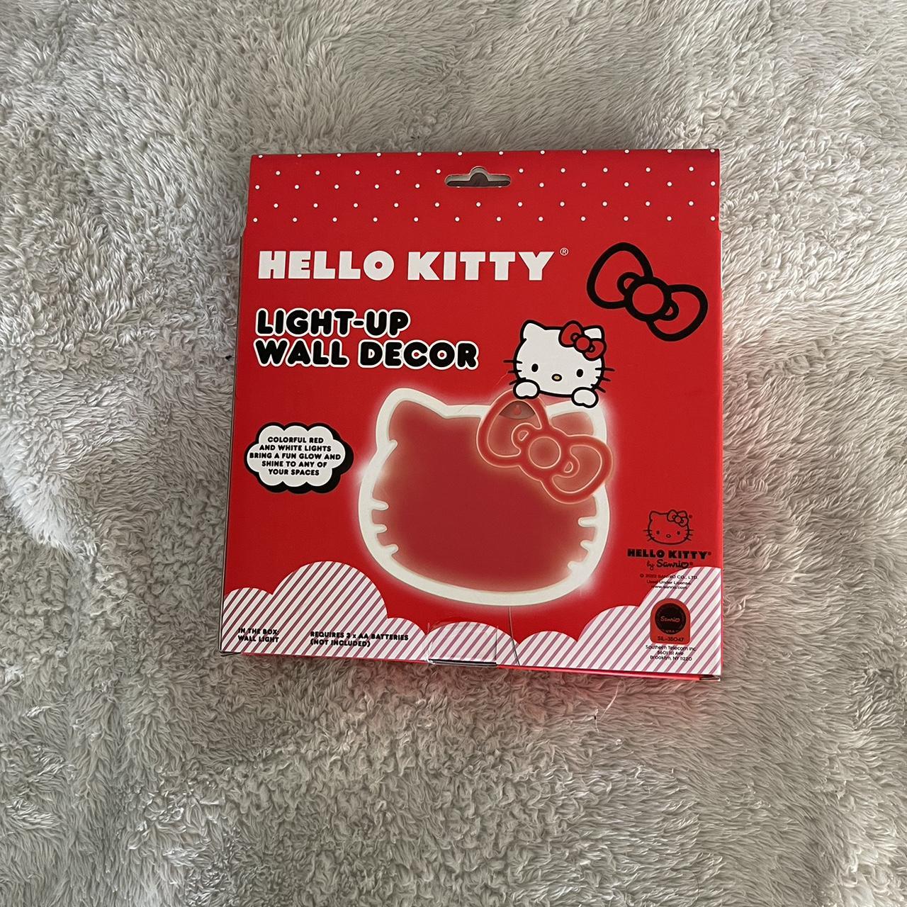 Hello kitty light up wall decor brand new box has... - Depop