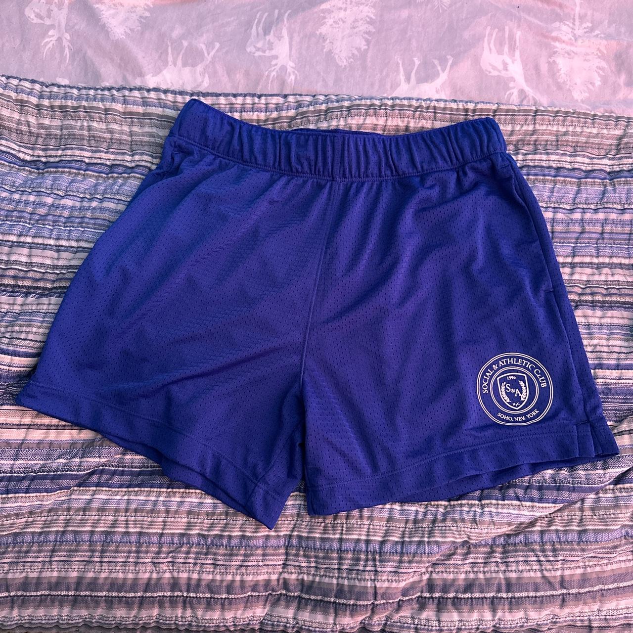 Abercrombie & Fitch Men's Blue Shorts Depop