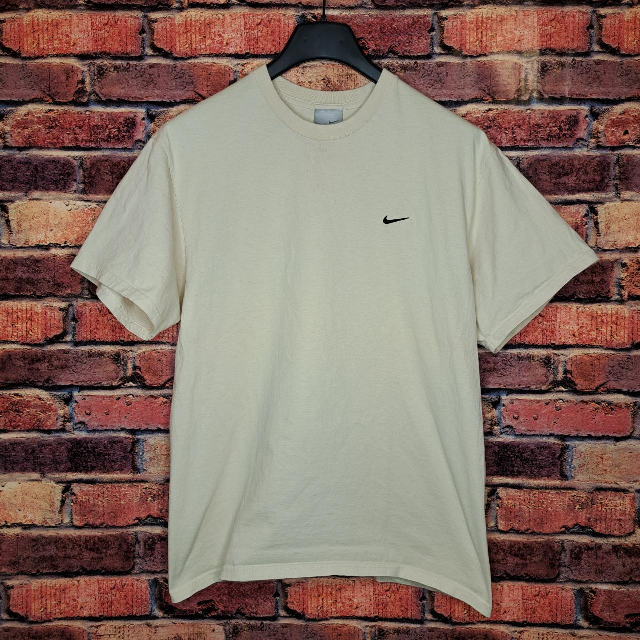 Vintage y2k Cream Color Nike Essential tshirt Size... Depop