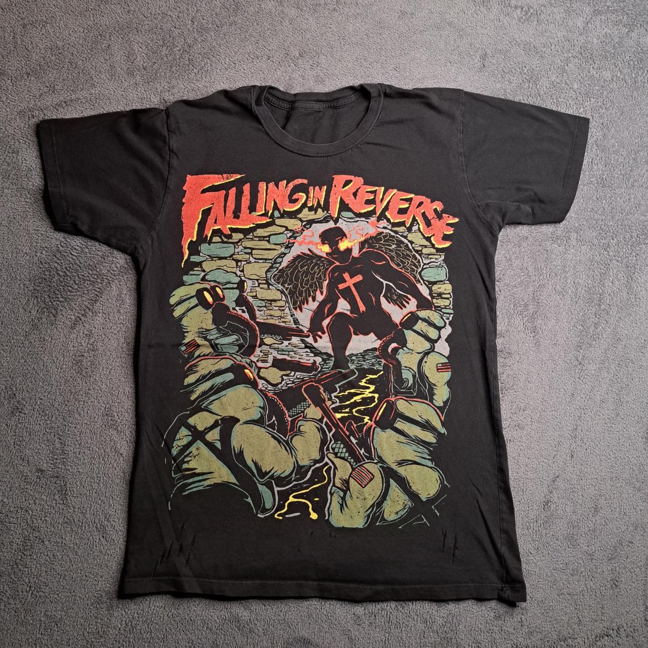 Falling in Reverse Band t shirt Big Print... - Depop