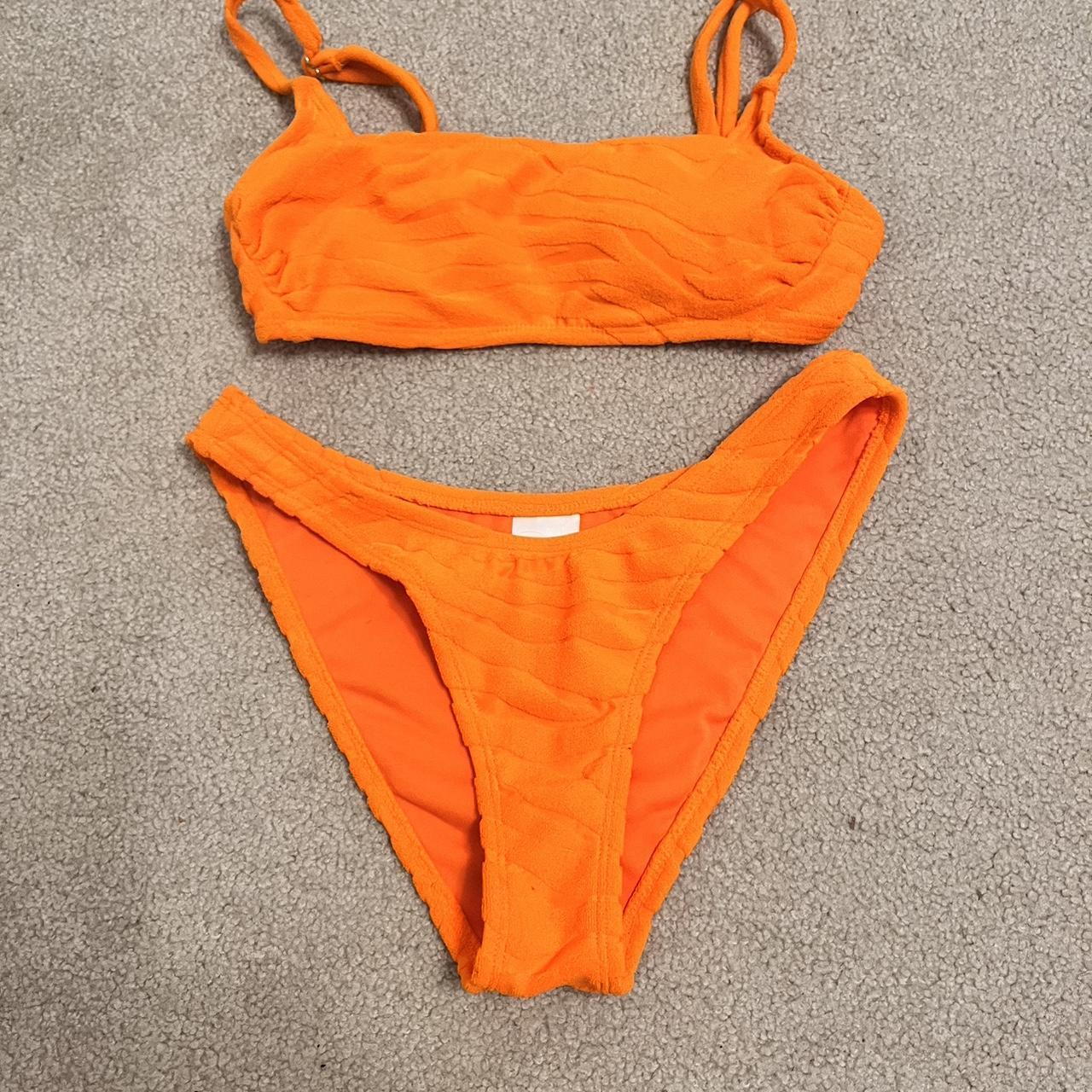 Xhilaration Women's Orange Bikinisandtankinisets Depop