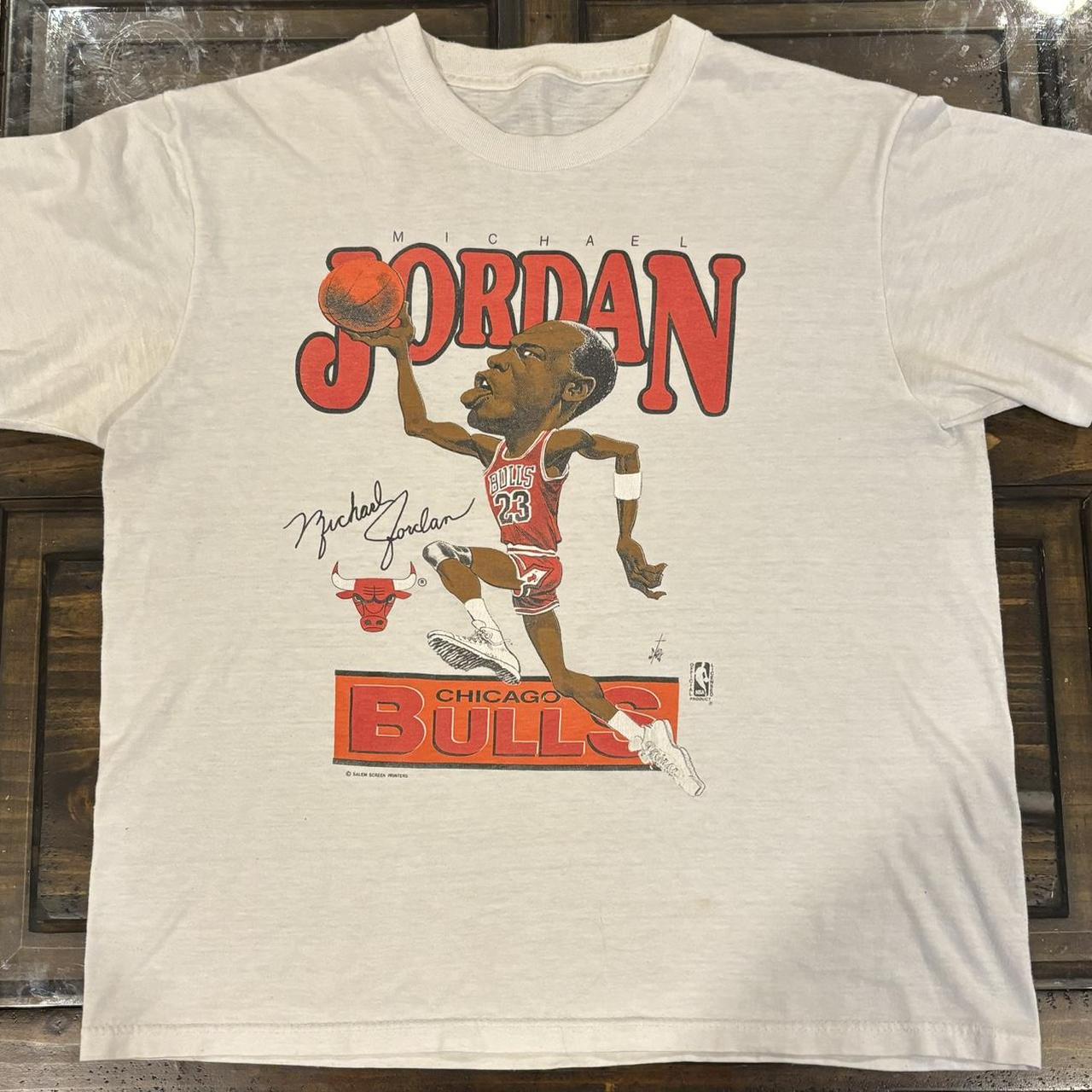 Vintage 90s Chicago Bulls Michael Jordan T-Shirt SALEM SPORTSWEAR