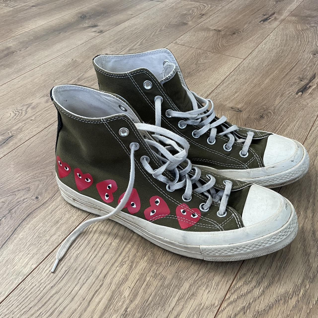 Olive green comme des garcons clearance converse