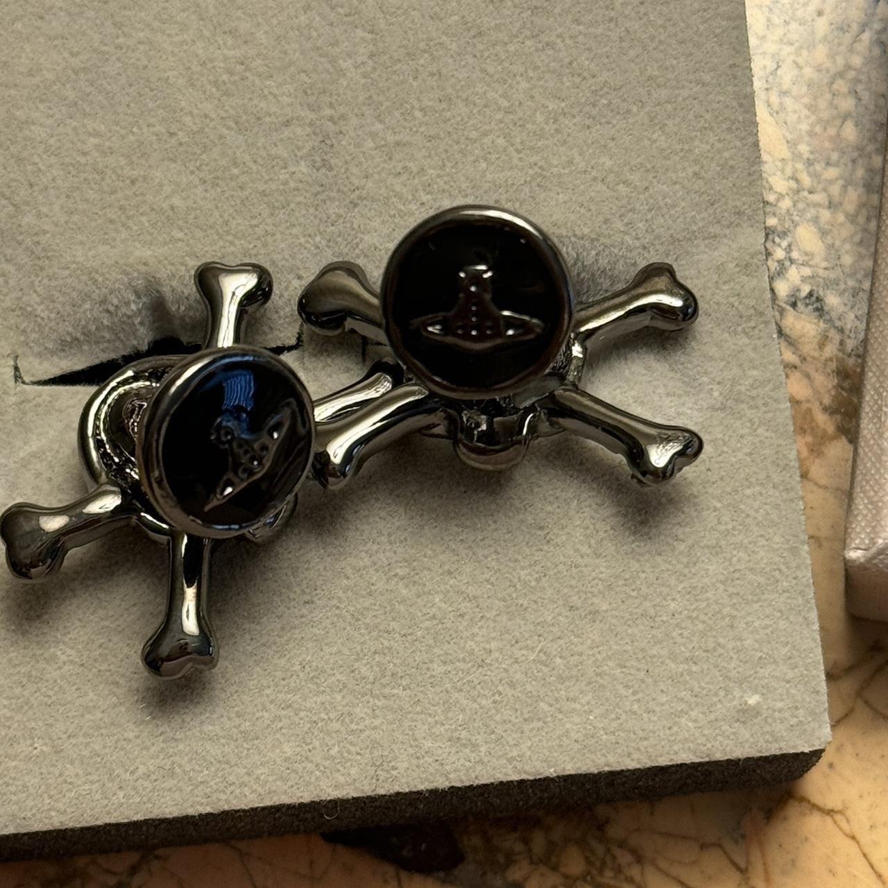Vivienne Westwood Diamante Skull Cufflinks Vivienne | Depop