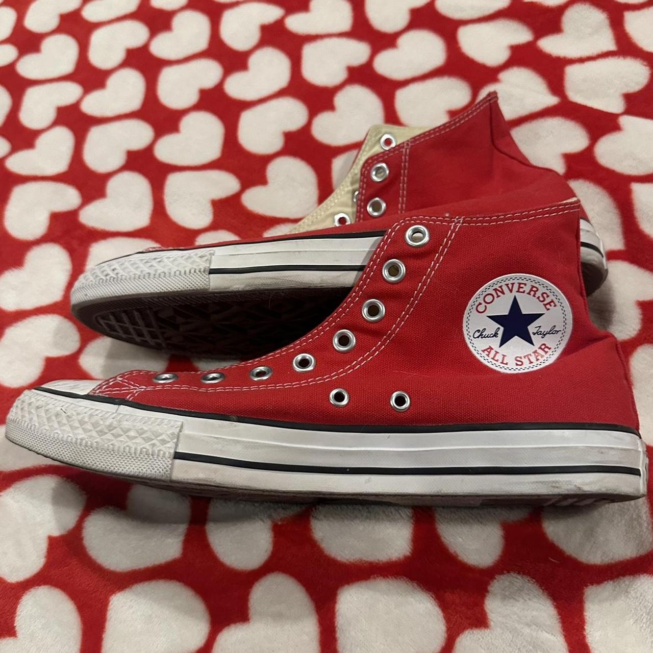 Red high top converse Doesn’t come with the... - Depop