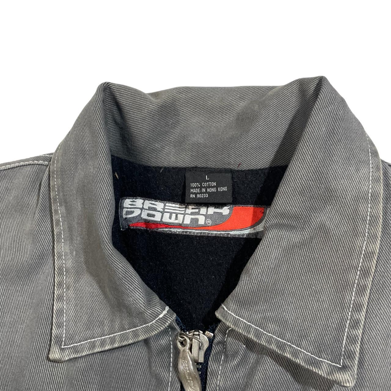 Vintage Break Down Denim jacket Size L Good... Depop