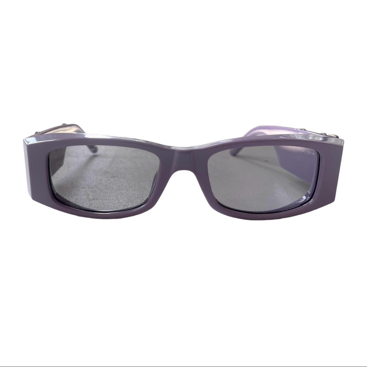 Palm Angels Men's Purple and Silver Sunglasses (2)