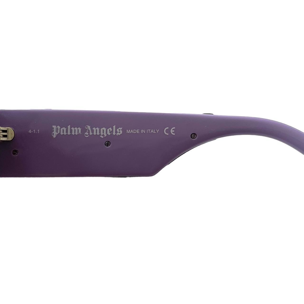 Palm Angels Men's Purple and Silver Sunglasses (5)