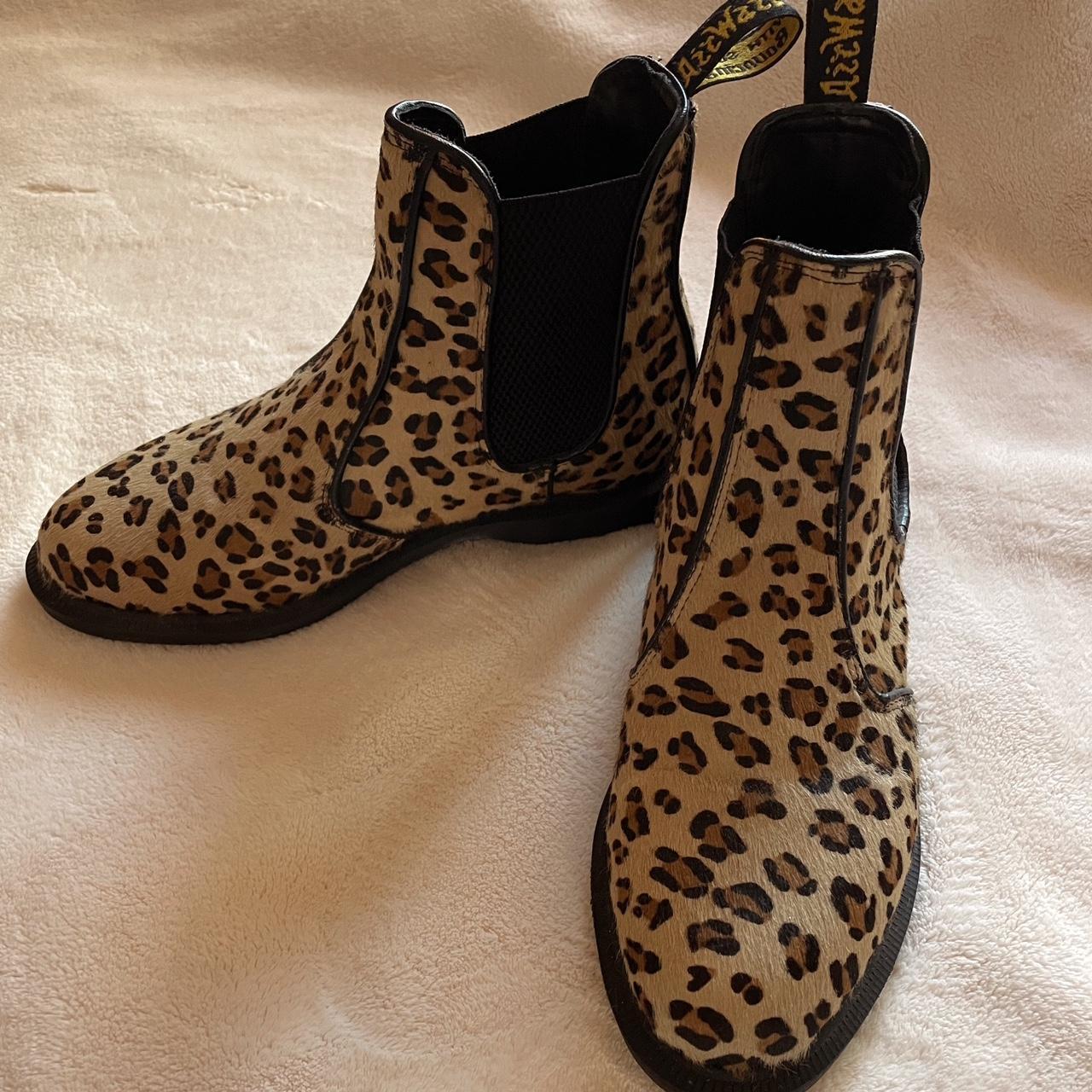 Leopard print boots size on sale 9