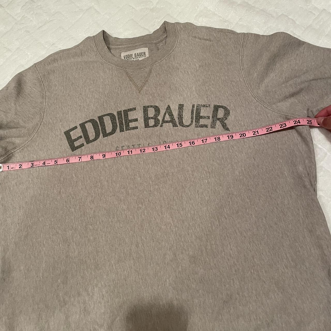 Eddie Bauer Crewneck Sweatshirt Hoodie size XL Tan... - Depop