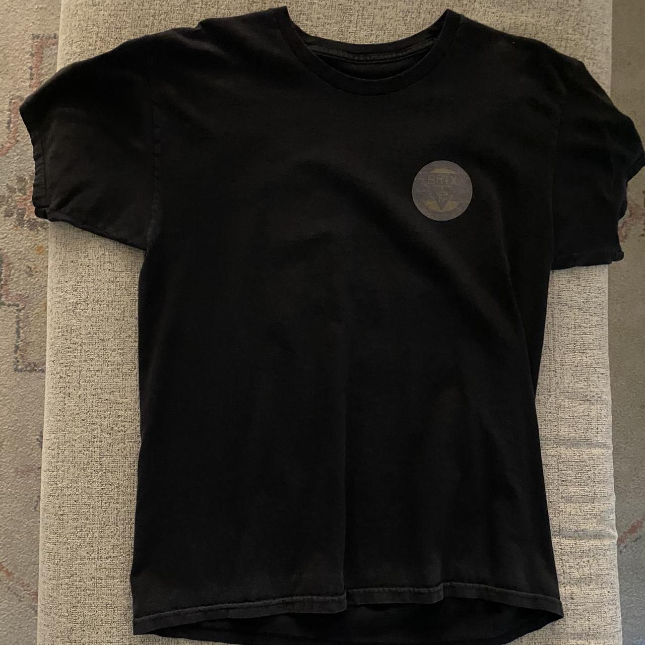 Brixton Men's Black and Grey T-shirt