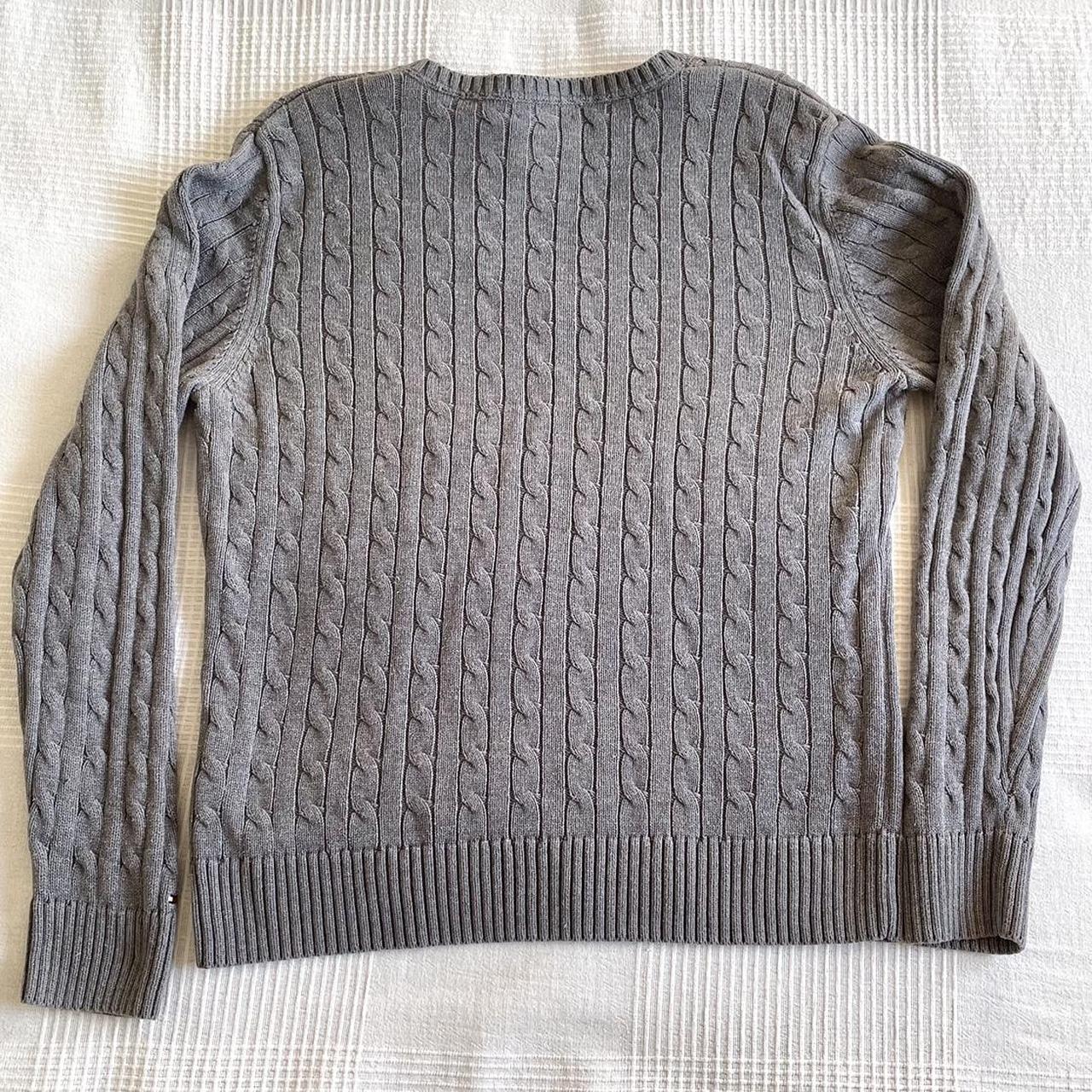 ️ Description - Tommy Hilfiger jumper. Grey cable... - Depop