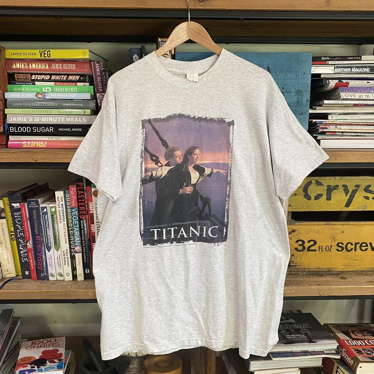 1998 Titanic Movie Promo tee Measurements- pit to... - Depop