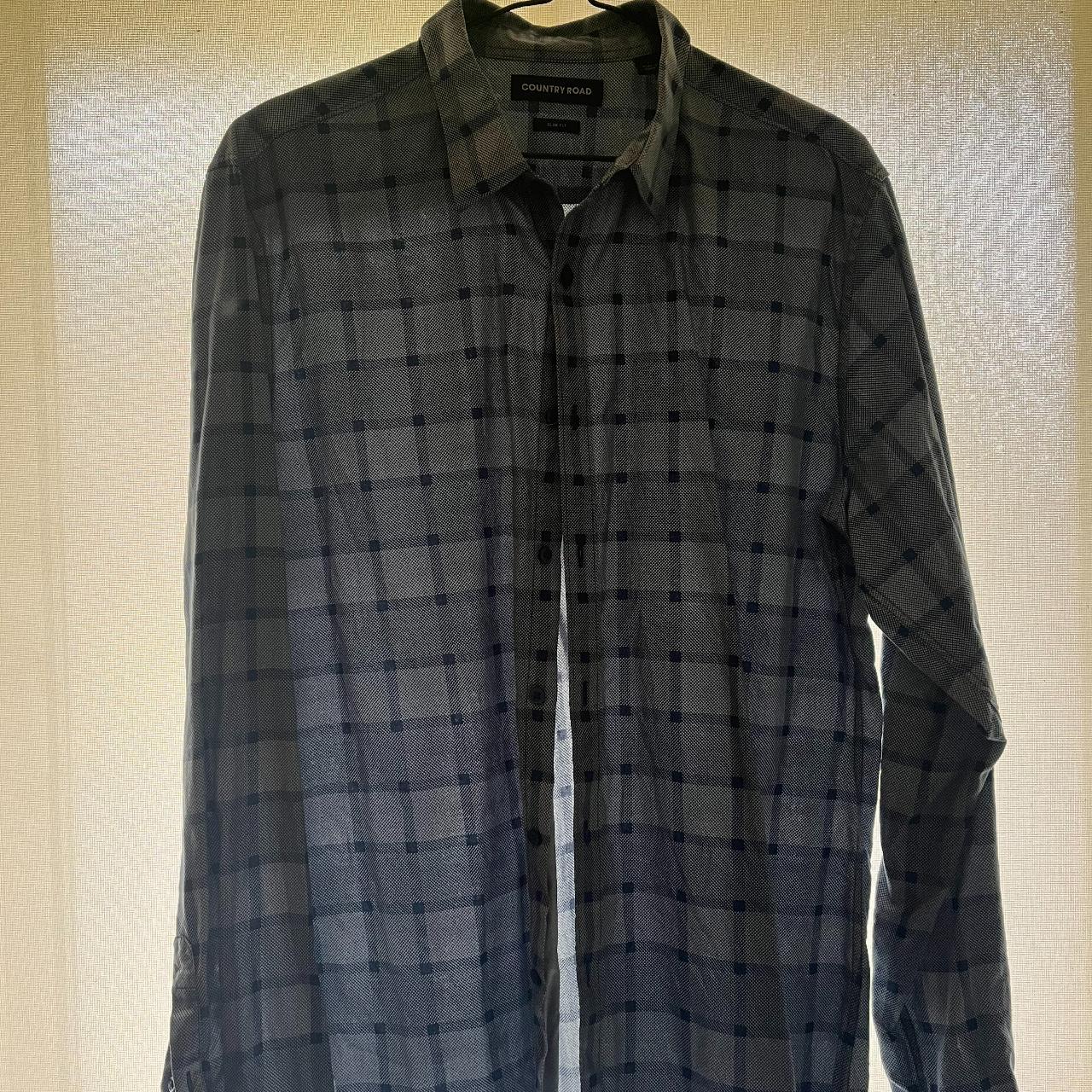 Country Road Men's Grey Shirt Depop