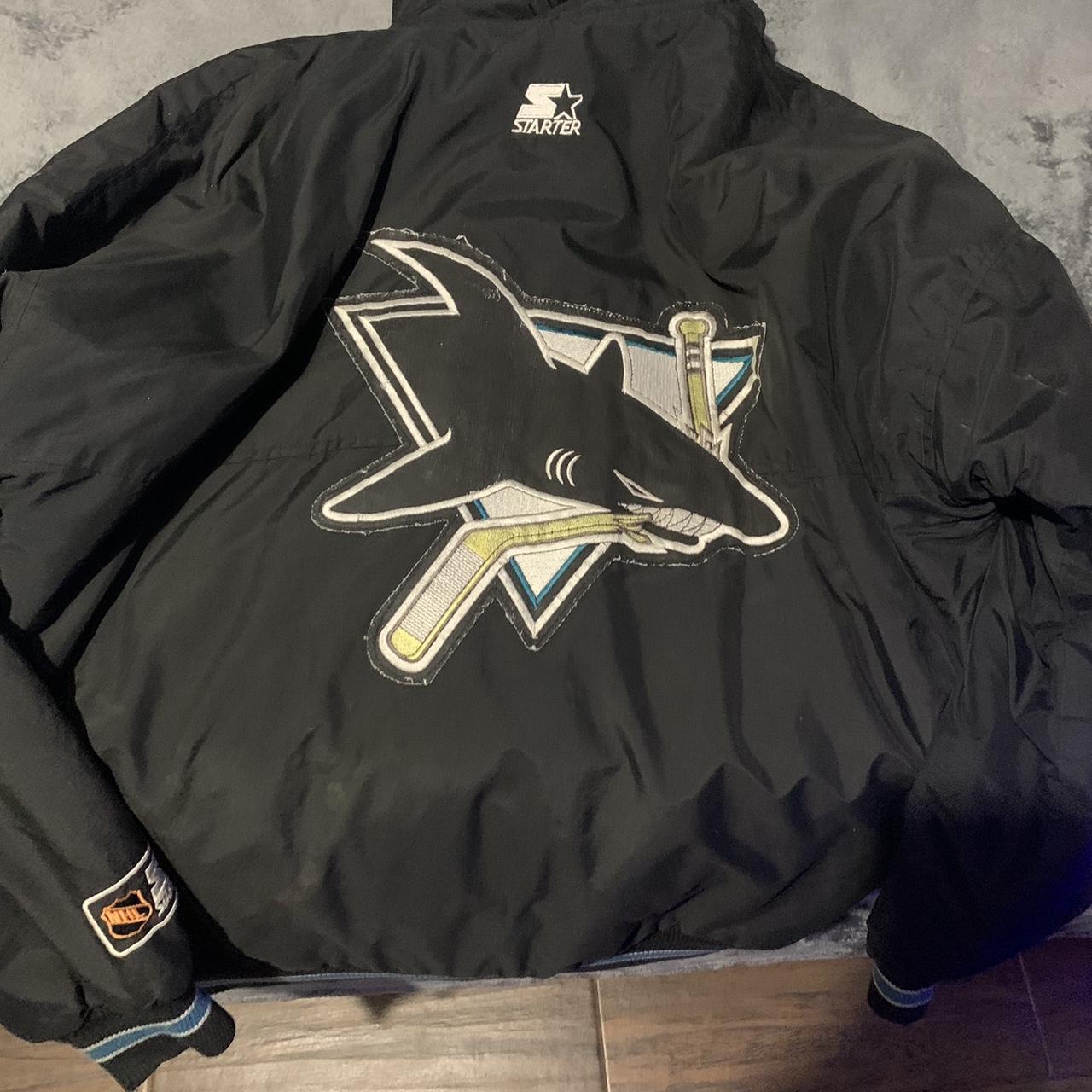 Vintage Starter San Jose Sharks jacket - Depop