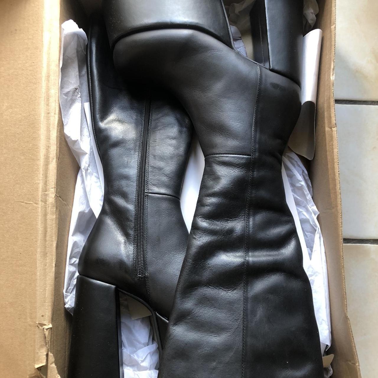 unif platform heel crypto boots uk size 5 new with... - Depop