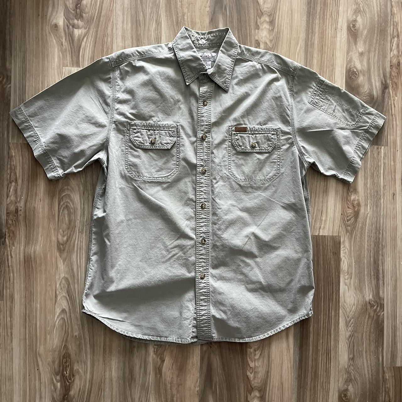 Carhartt Men's Green Shirt | Depop