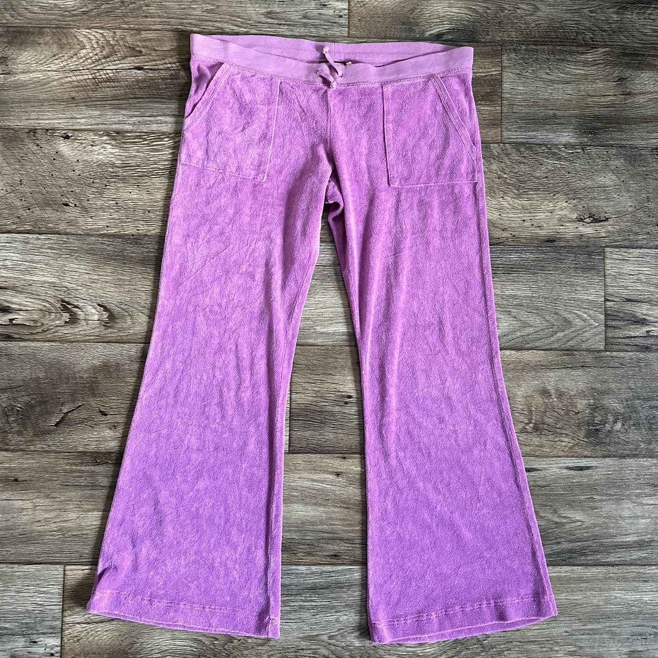 Y2K Juicy Couture terry cloth pants. Draw string.... - Depop