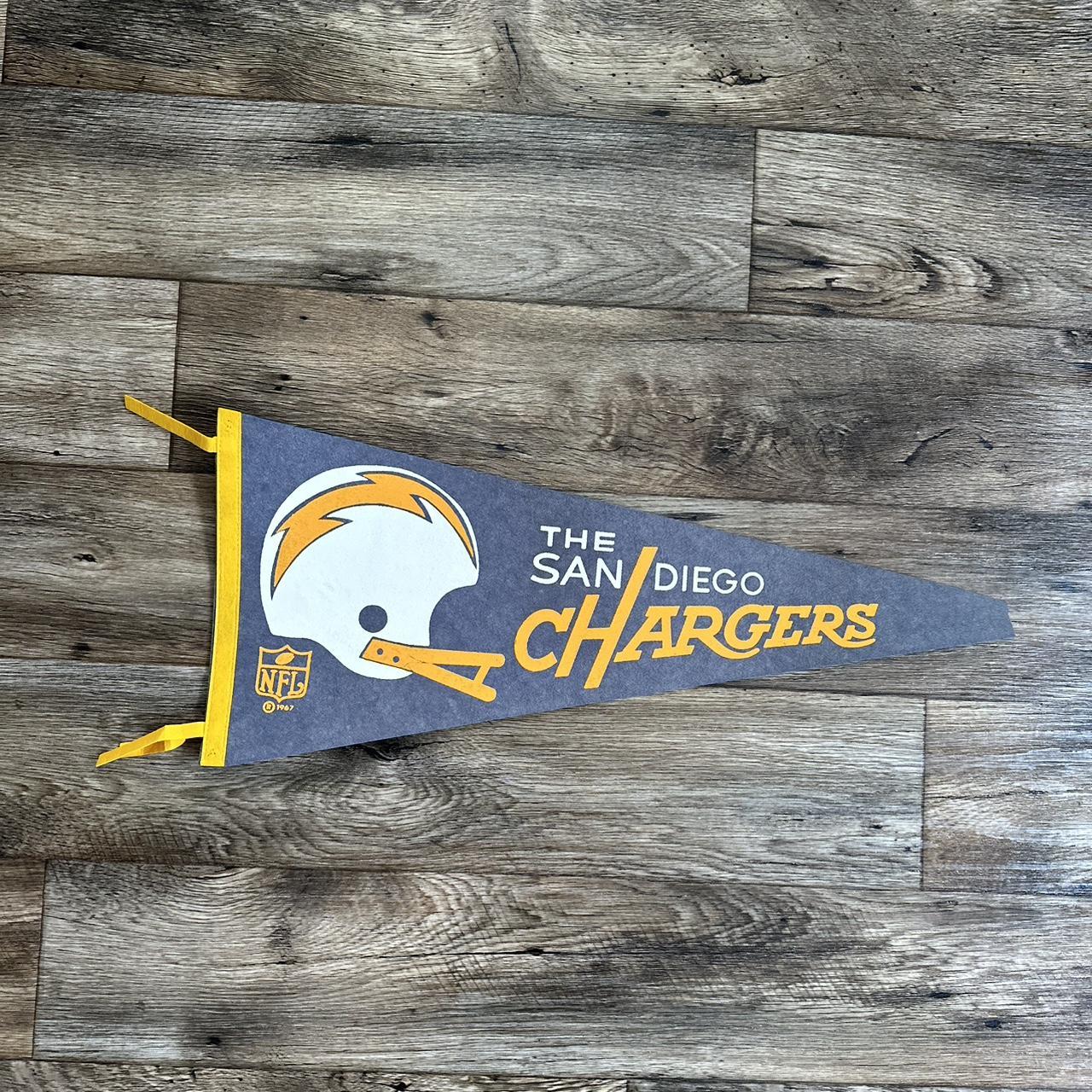 67 San Diego Chargers felt pennant flag. Some wear - Depop