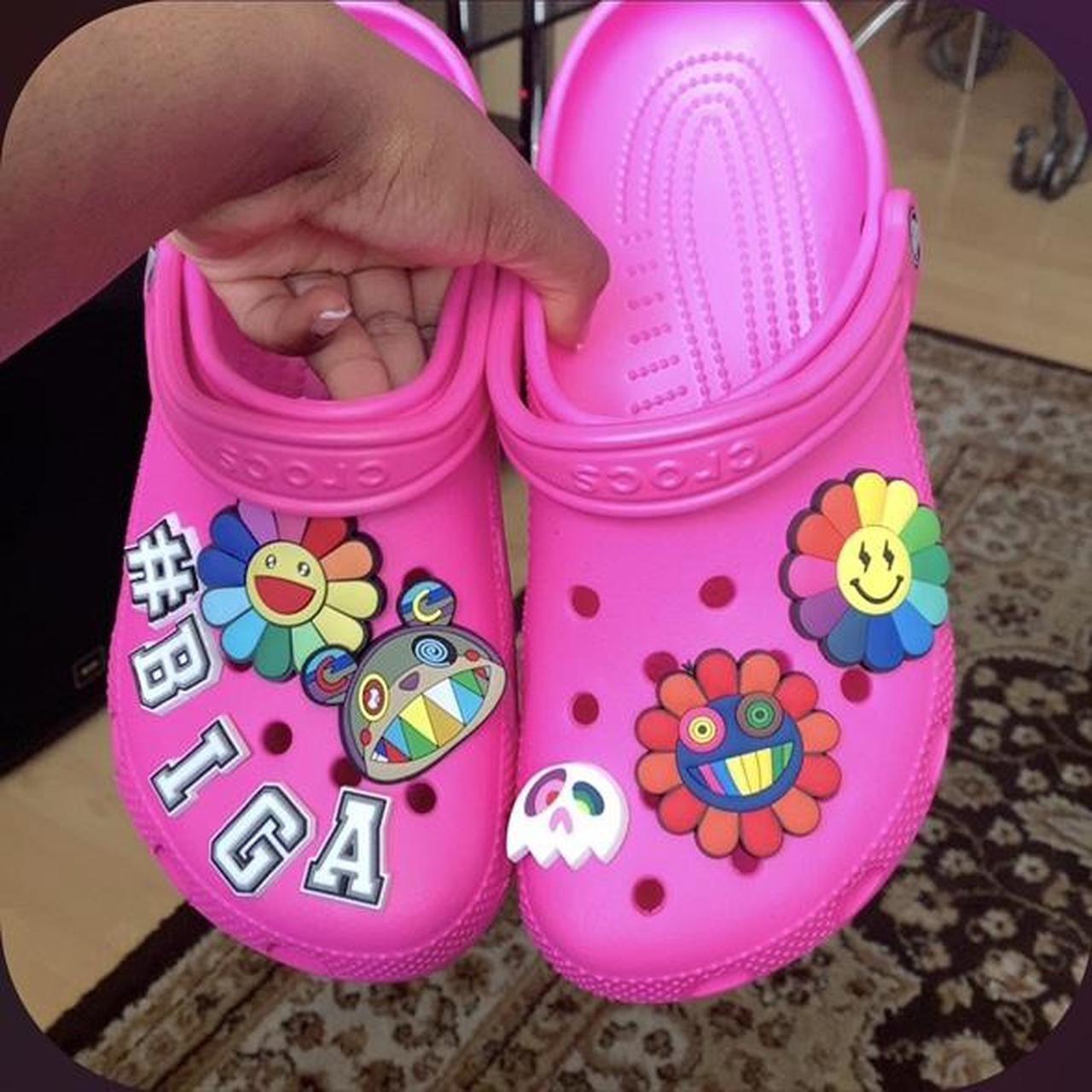 Crocs Women's Pink Clogs | Depop