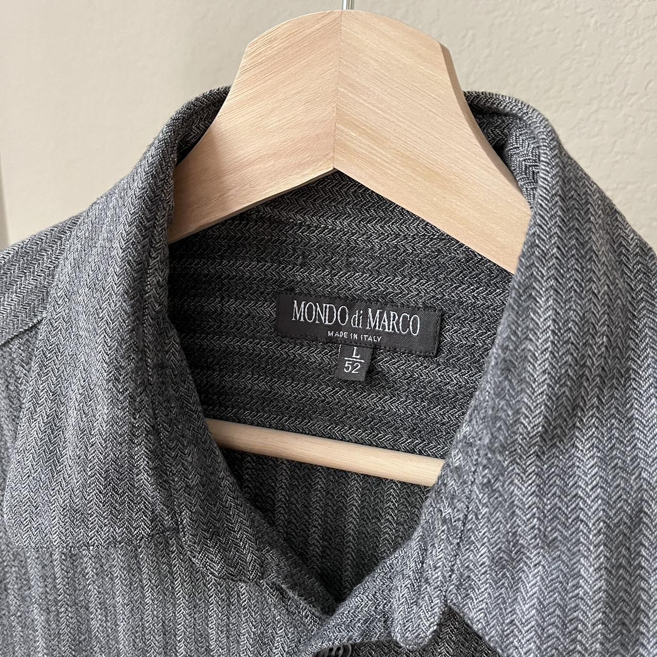 Mondo di Marco　made in Italy　 レーヨンシャツ Mondo di Marco Italian Made Cashmere&frasl;Wool Navy Double Breasted