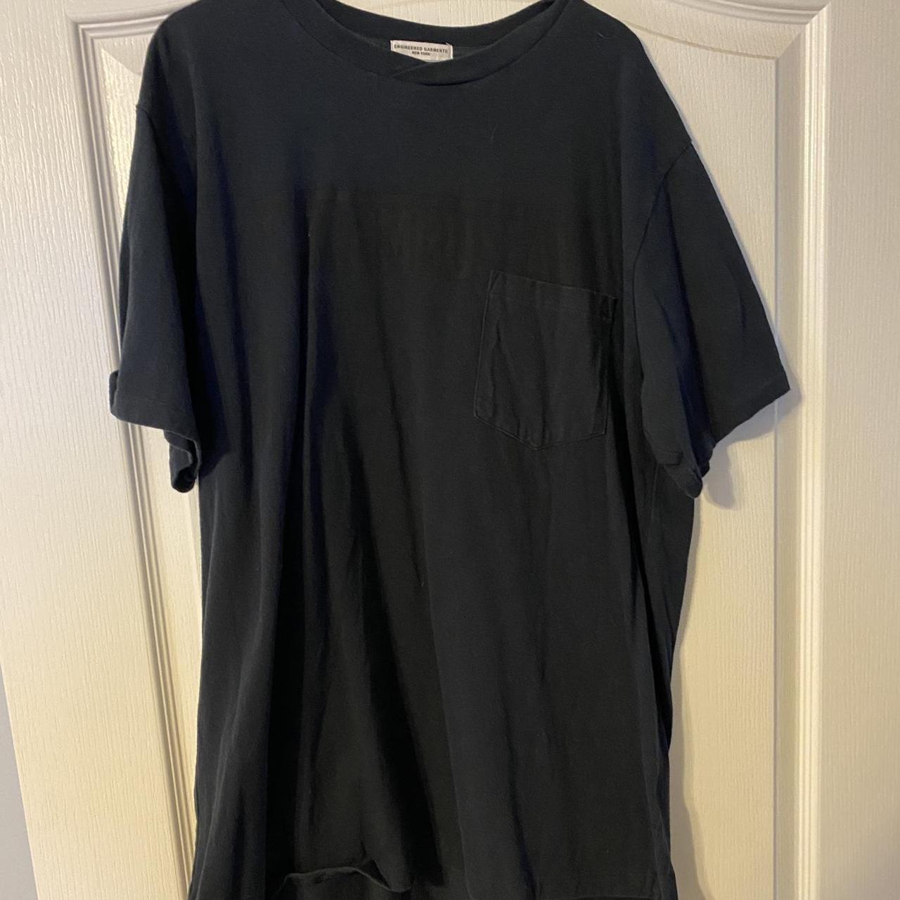 Engineered Garments Black Columbus Av T-Shirt Tee XL... - Depop