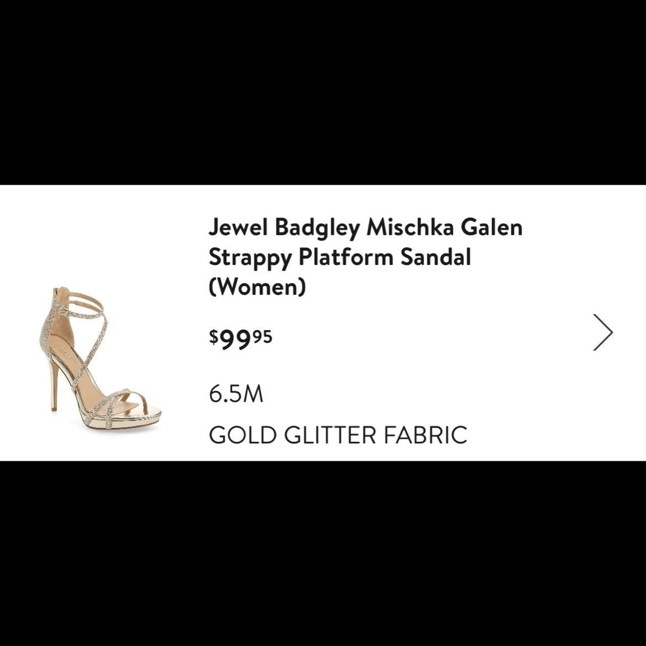 Jewel badgley mischka hot sale galen strappy platform sandal