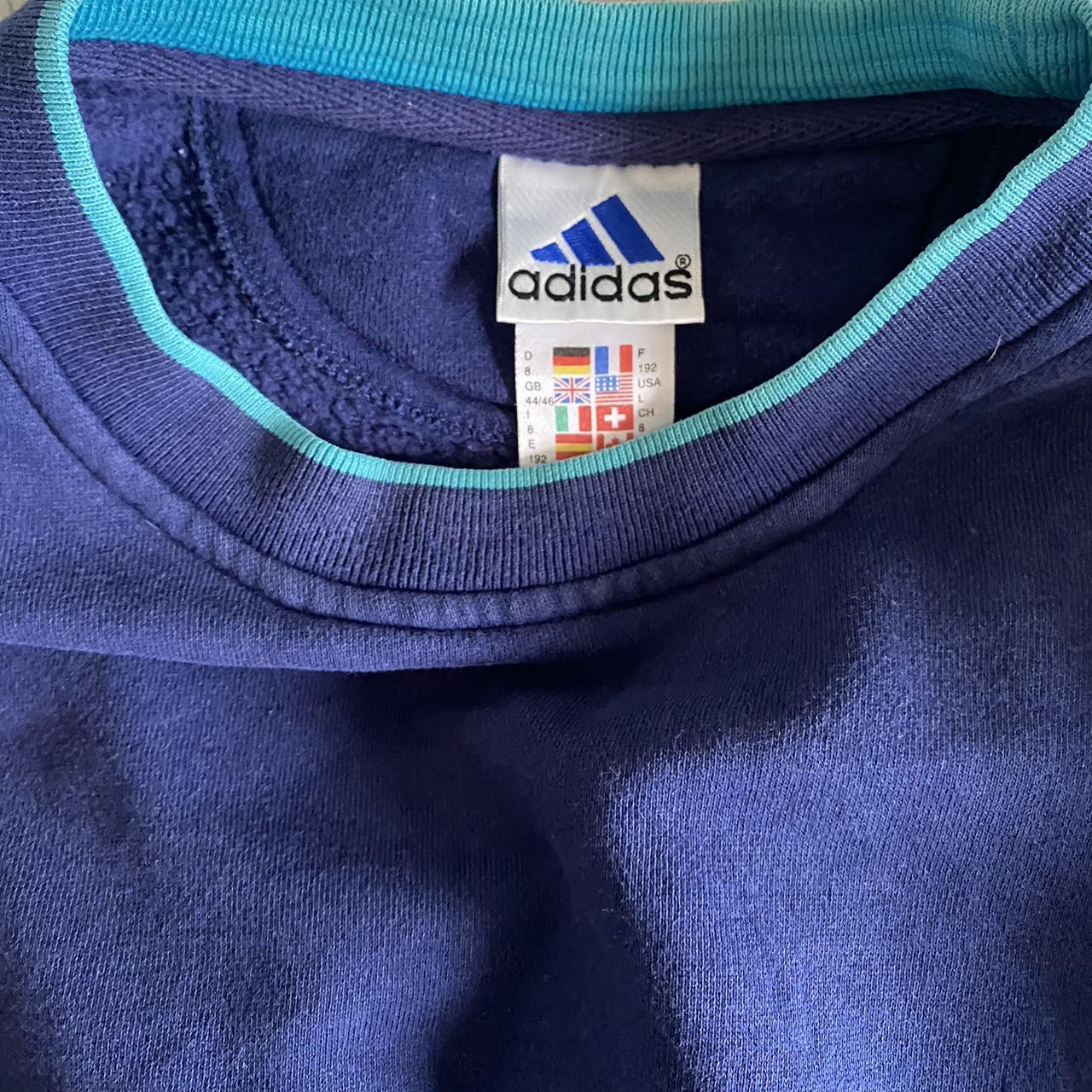 Sick vintage adidas sweatshirt Size m Stripes down... Depop