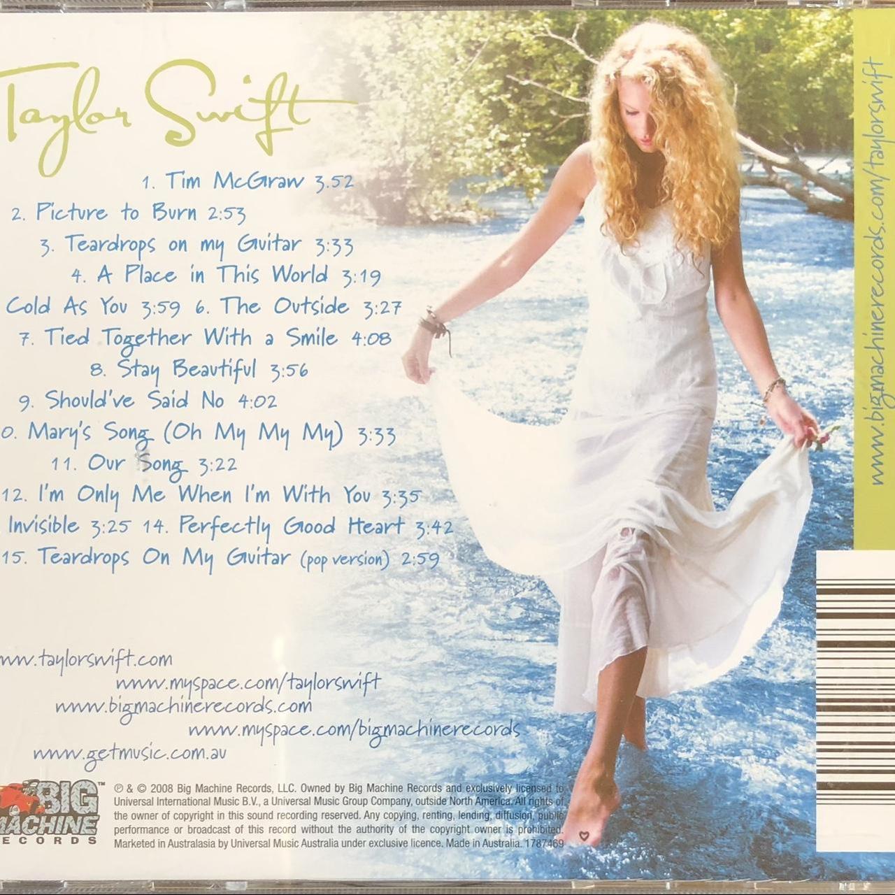 Taylor Swift Self Titled CD Album AUSTRALIAN Depop