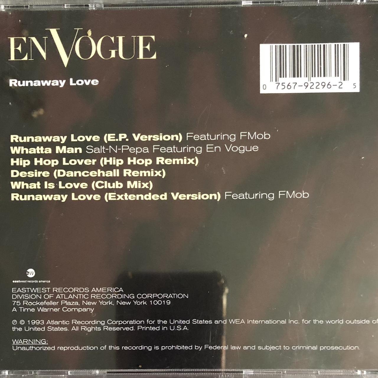 En Vogue - Runaway Love - USA CD EP 5 Track CD EP... - Depop