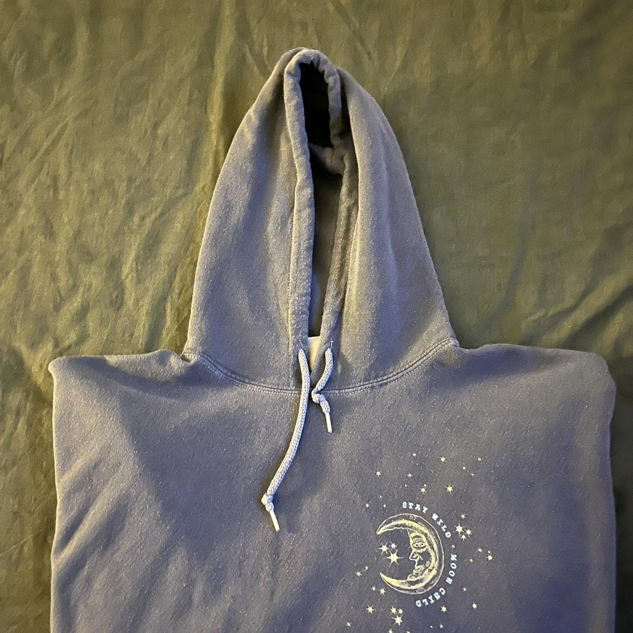 Oversized Blue UO Moon Child Hoodie M/L Open to... - Depop