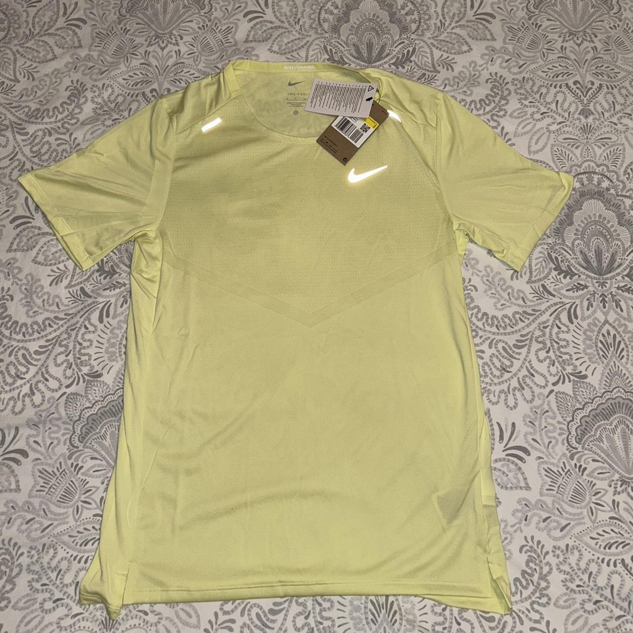 nike yellow running shirt
