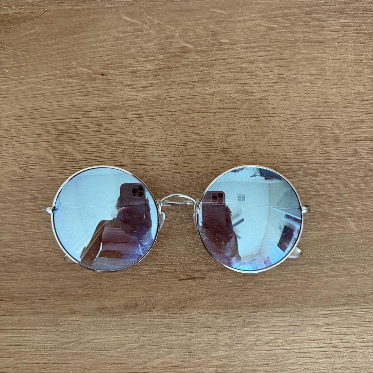 DIFF Women's Round Sunglasses - Silver/White – di… - image 1