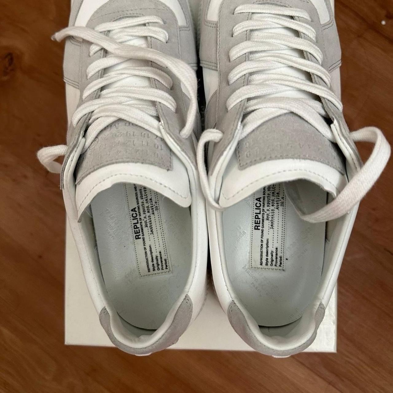 Maison Margiela REPLICA スニーカー ホワイト/グレー Maison Margiela Replica White / Gum Women's Size 40 Made In Italy