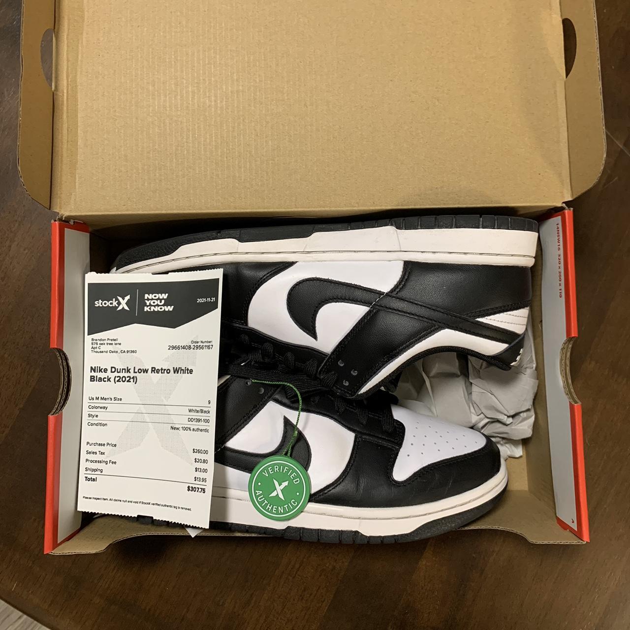 retro nike black and white