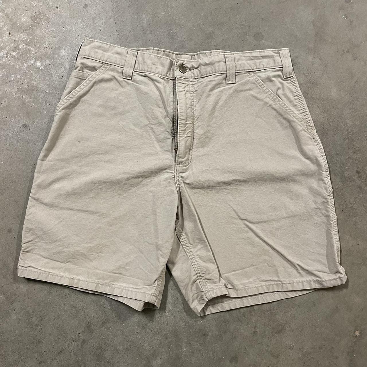 00s Tan Carhartt Shorts 🏗️🥞 Tagged 36 No... - Depop