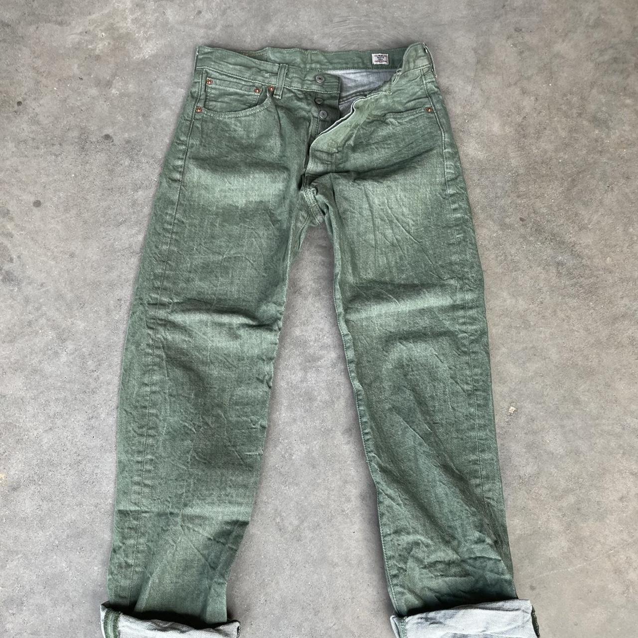 Levi's Men's Green and Brown Jeans | Depop