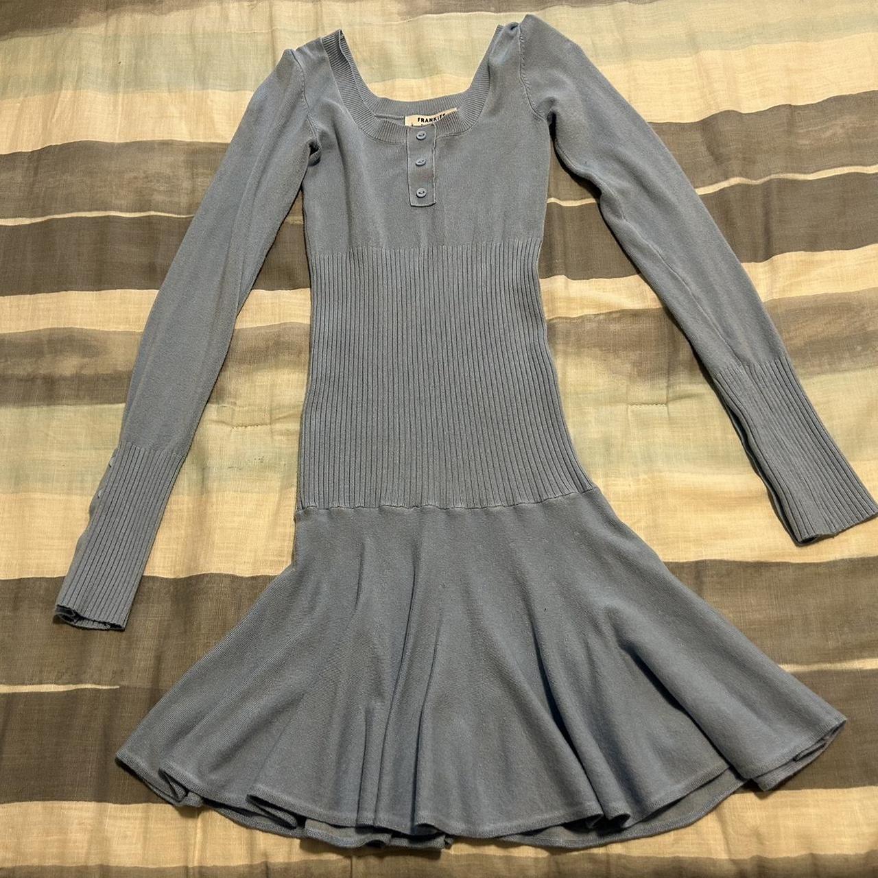 frankies bikinis claude lightweight knit long sleeve... Depop