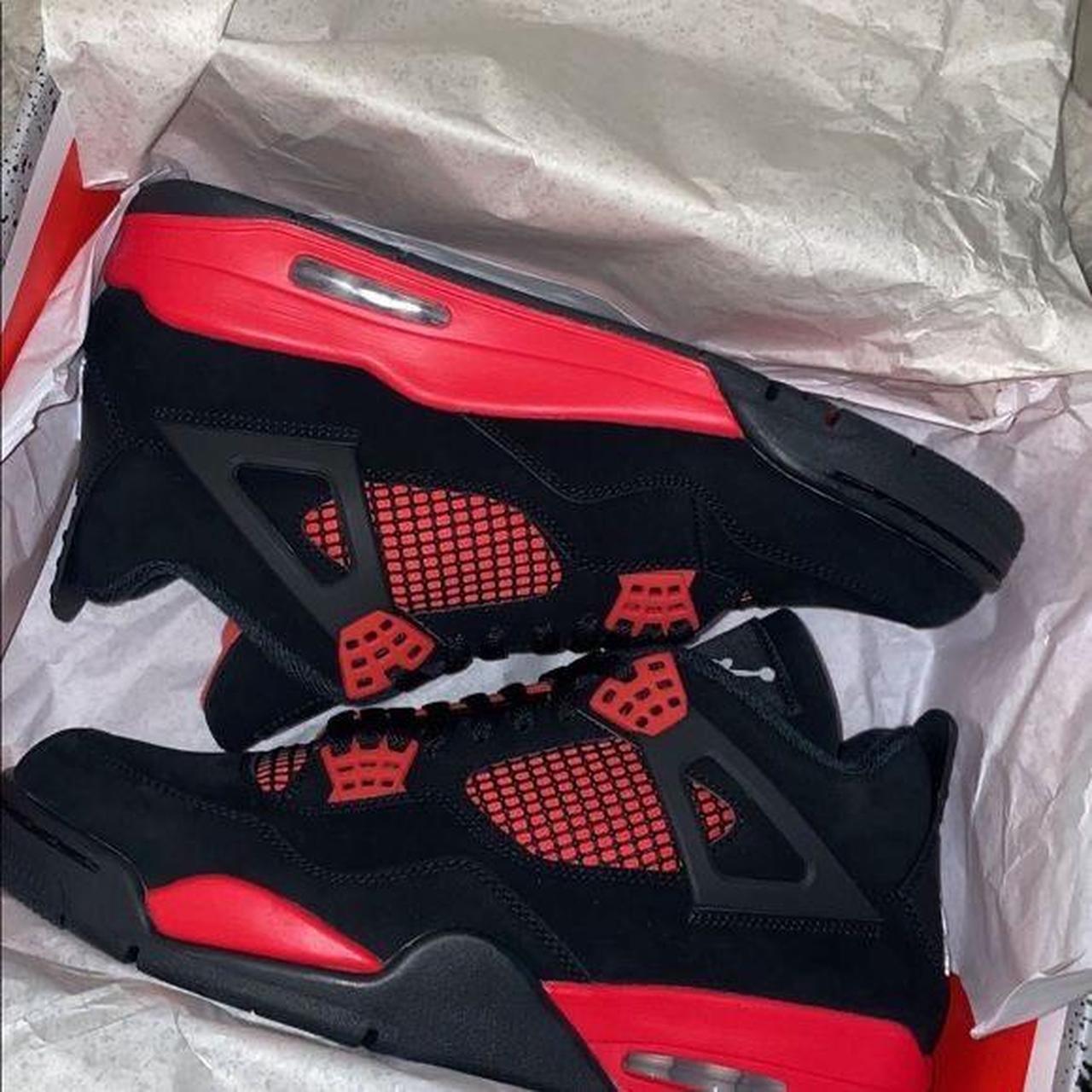 Jordan 4 Red Thunder - Comes With Packaging And - Depop