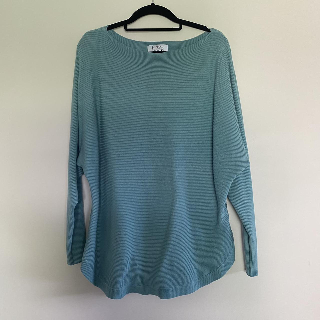 Feather and Noise - aqua ‘Sonny’ knit. Lovely ribbed... - Depop