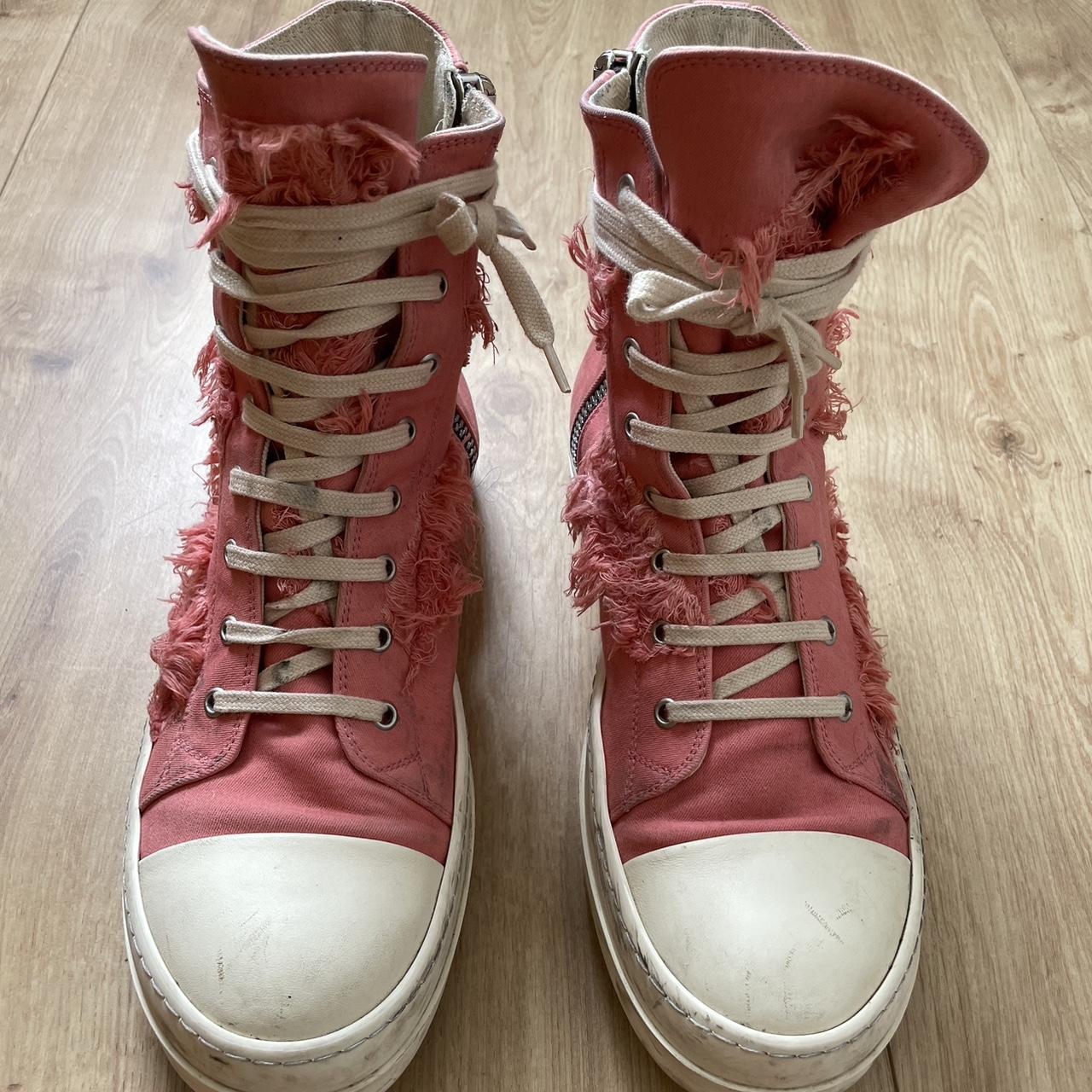 Pink Rick Owens Ramones Size 42EU The pictures were... - Depop