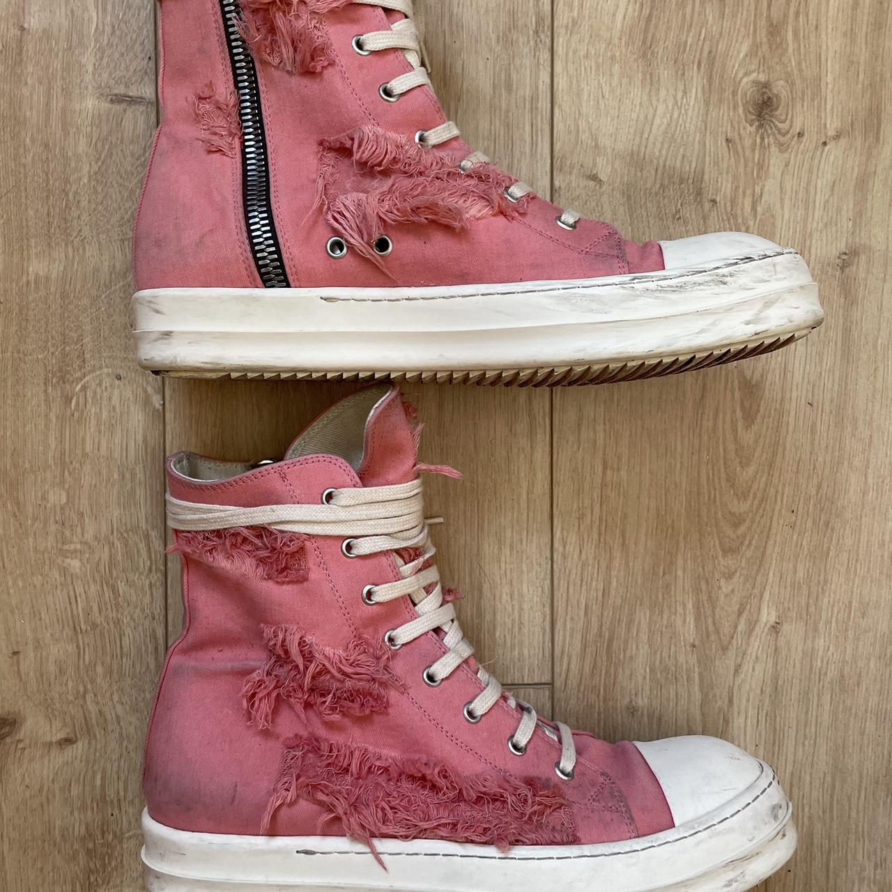 Pink Rick Owens Ramones Size 42EU The pictures were... - Depop