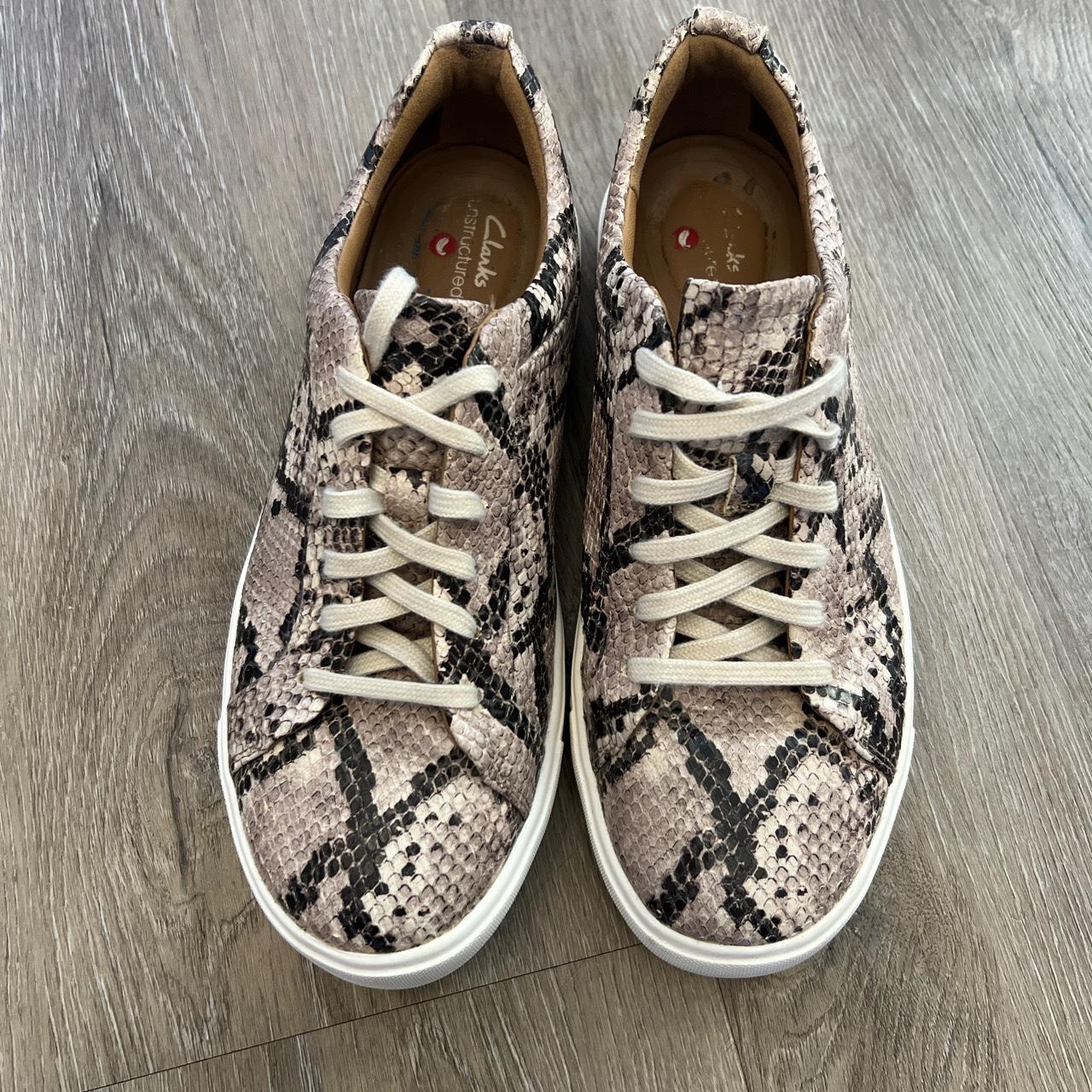 Clarks snakeskin sneakers best sale