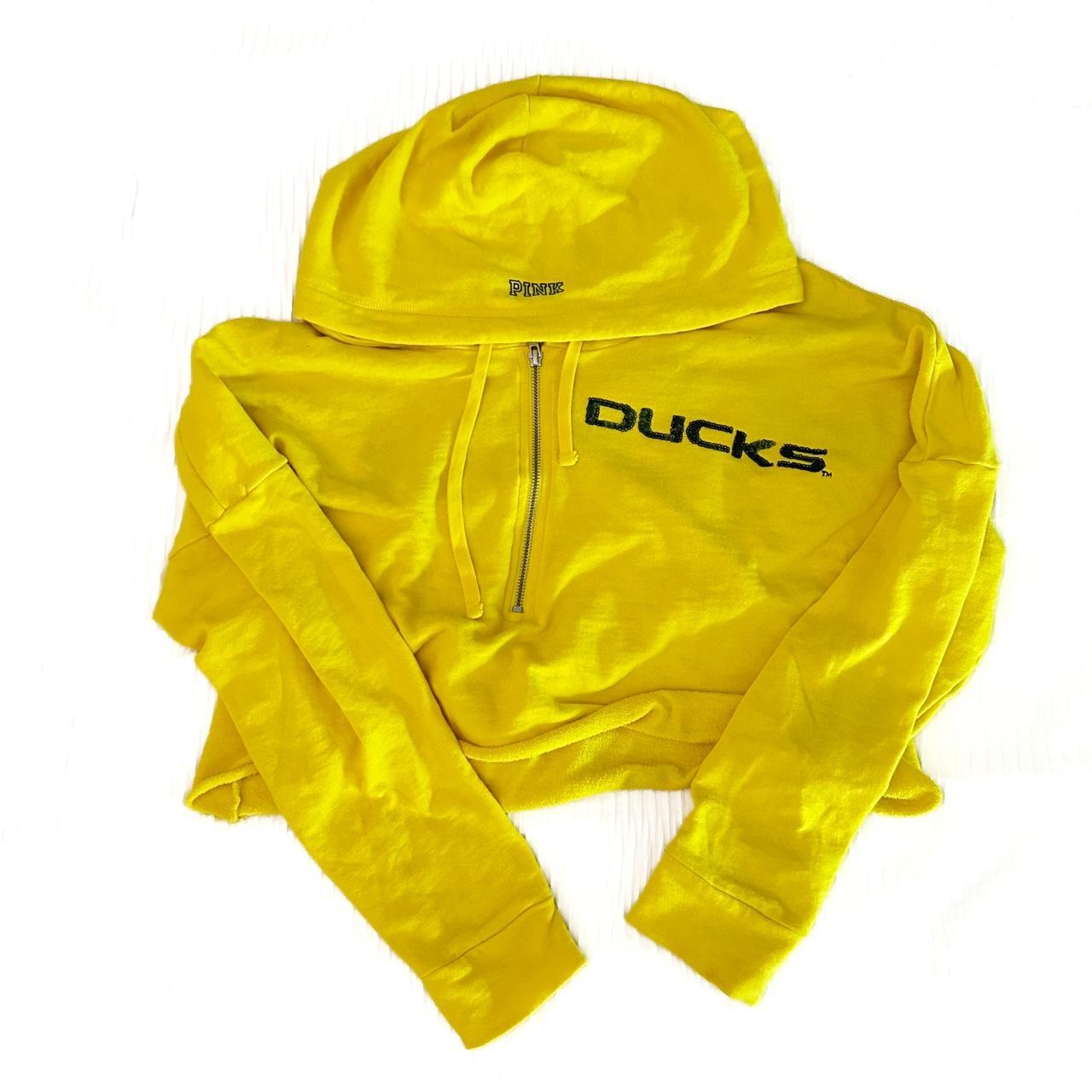 “Pink” cropped Oregon Ducks hoodie Size: unknown... - Depop