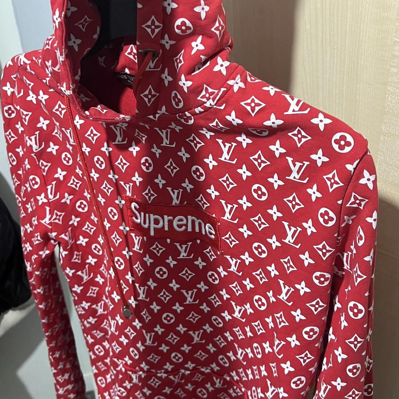 Lv x supreme hoodie - Depop