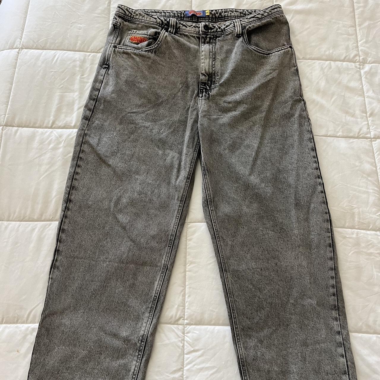 Empyre Jeans Baggy Relax Loose Fit Grey Washed Color... - Depop